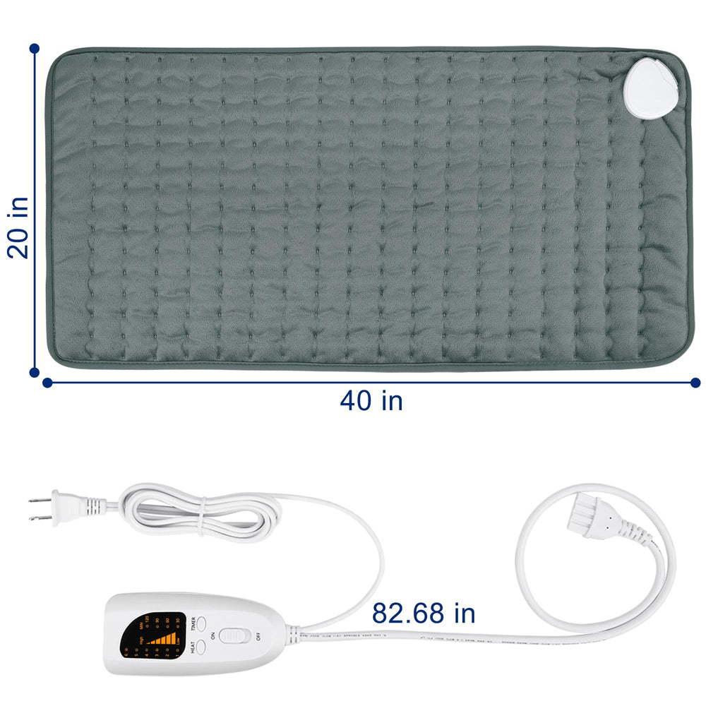 BEAUTIKEN Heating Pad with timer and auto-off promotes safe, energy-saving use.