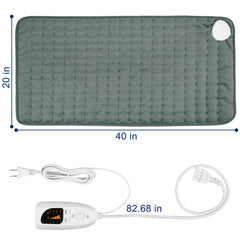 BEAUTIKEN Heating Pad with timer and auto-off promotes safe, energy-saving use.