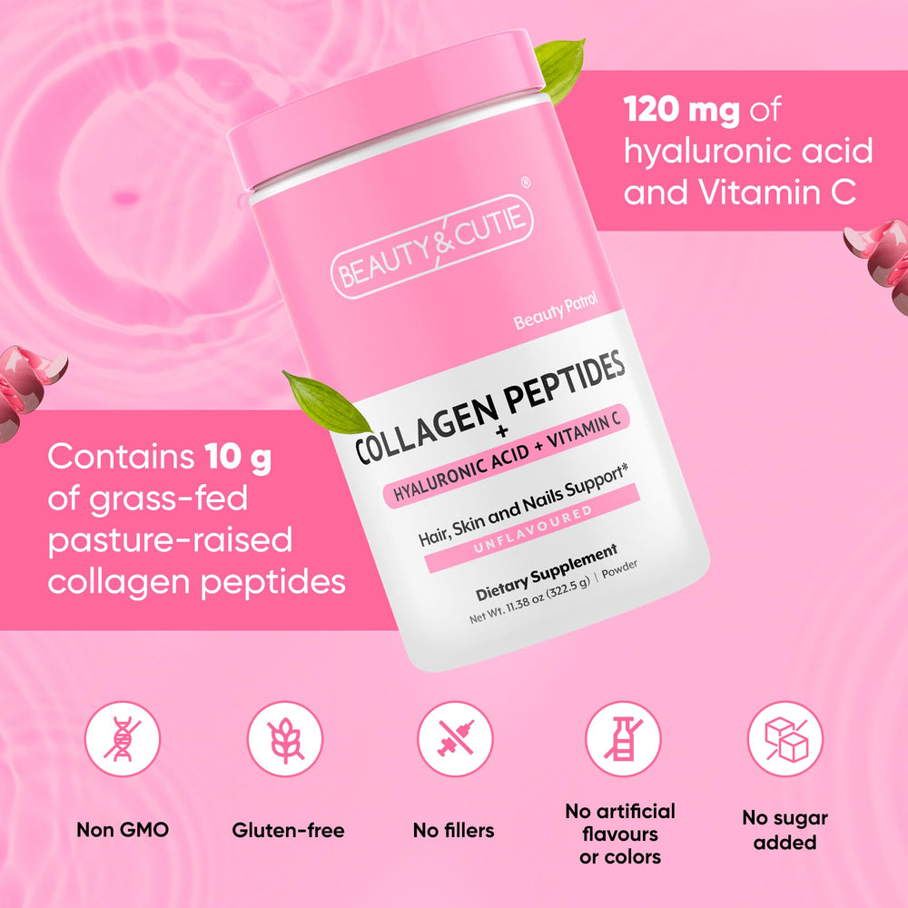 Beauty and Cutie vitamin C powder packaging ready to boost daily routine
