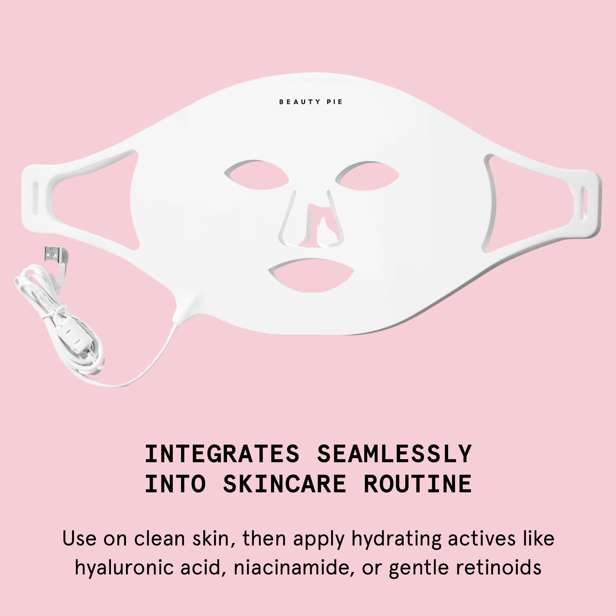 Beauty Pie C-Wave mask 10-minute session for quick, effortless home use.