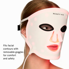 Beauty Pie C-Wave mask adjustable straps provide secure fit on many faces.