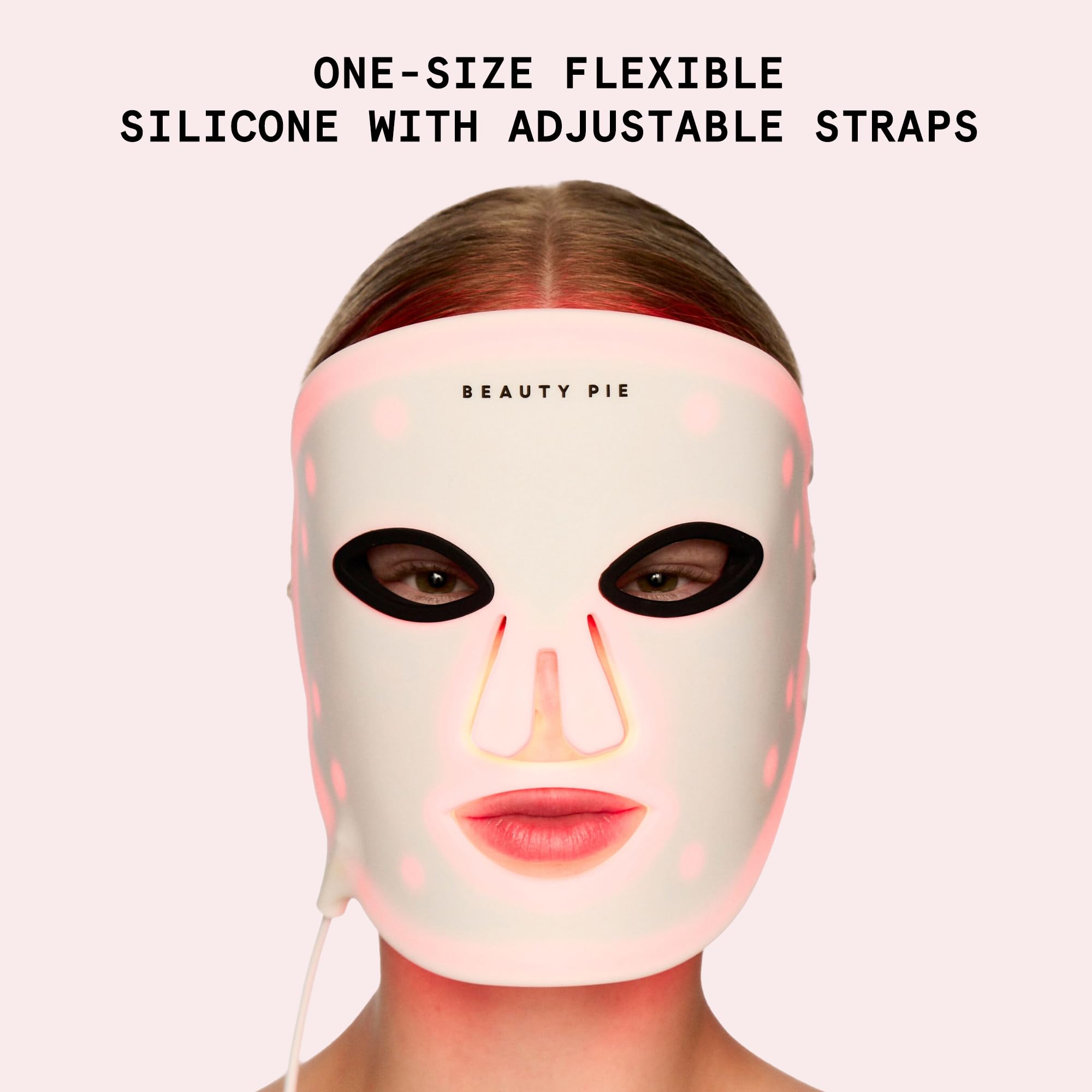 Beauty Pie C-Wave mask dual-wavelength therapy for firmer skin and smoother tone.