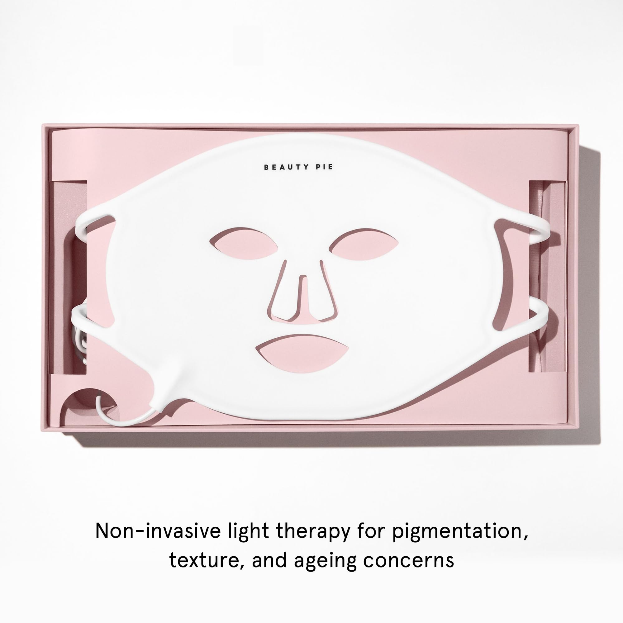 Beauty Pie C-Wave mask supports routine skincare with post-treatment serums.