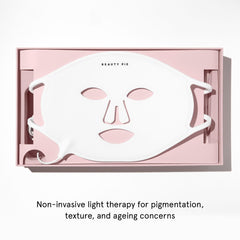 Beauty Pie C-Wave mask supports routine skincare with post-treatment serums.