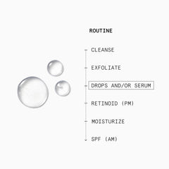 Close-up of Beauty Pie Superdrops Niacinamide serum texture for smooth application.