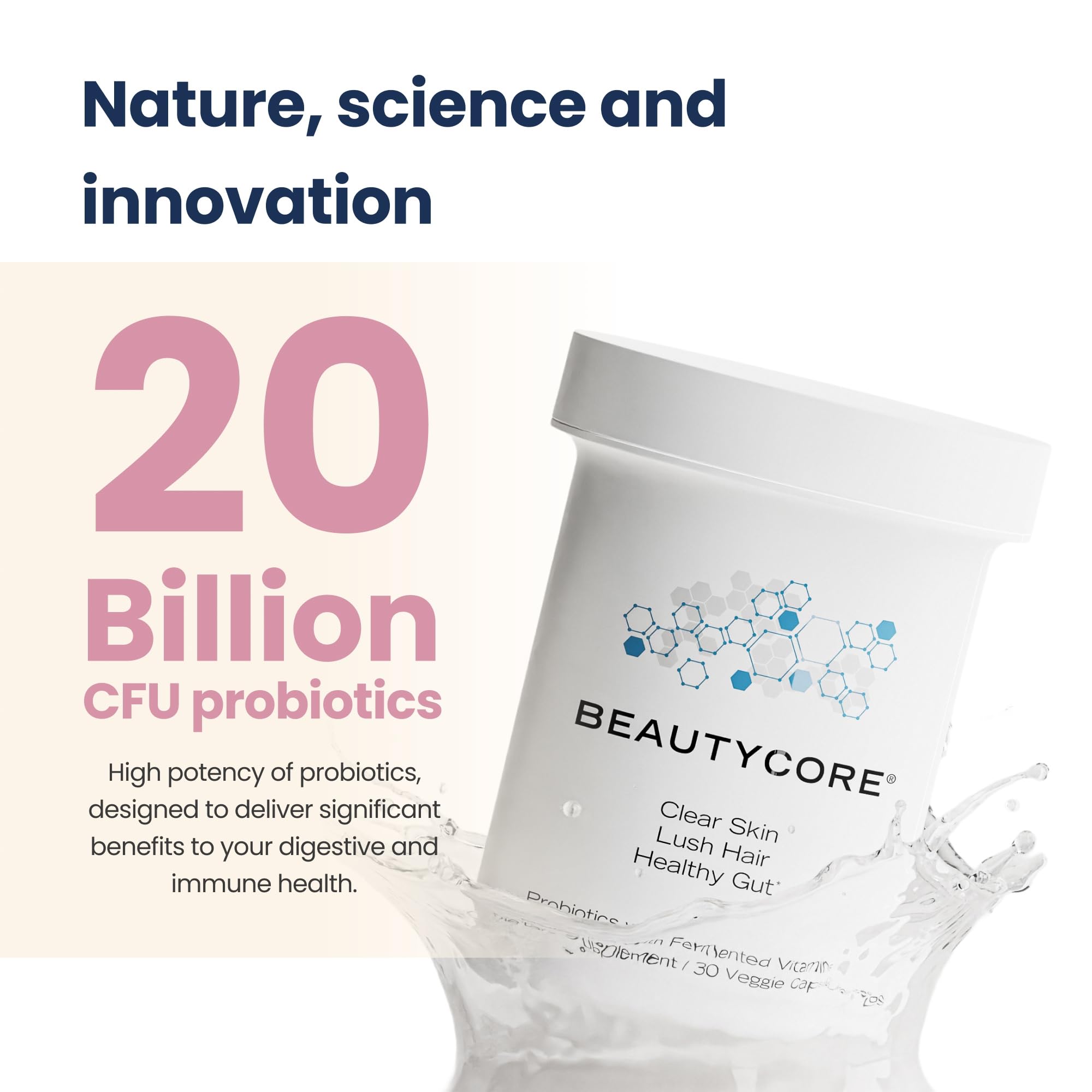 Beautycore fermented vitamins — visual implying enhanced nutrient availability.