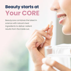 Beautycore packaging — clean design for beauty from within.