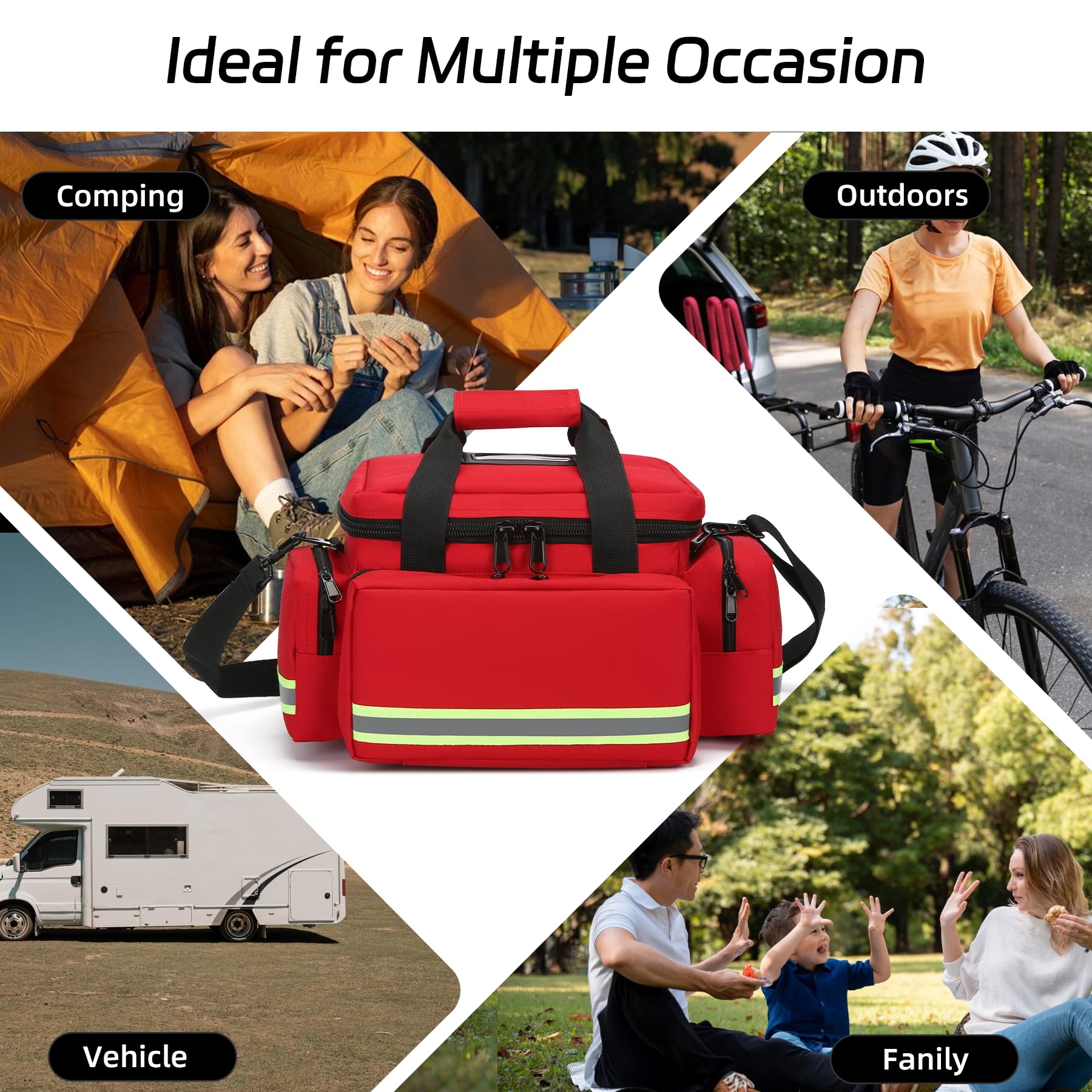 Be-Better First Aid Bag padded handle and shoulder strap for transport.