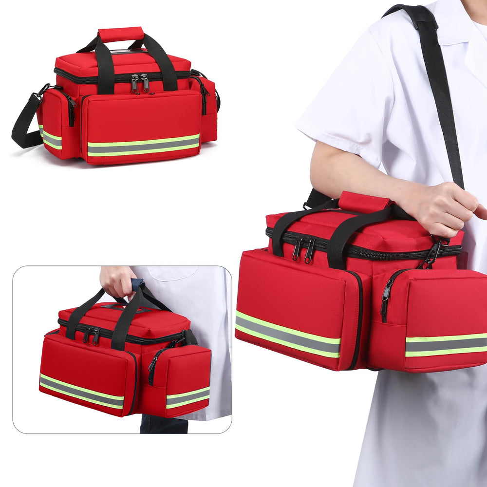 Be-Better First Aid Bag side pocket adds extra storage space.