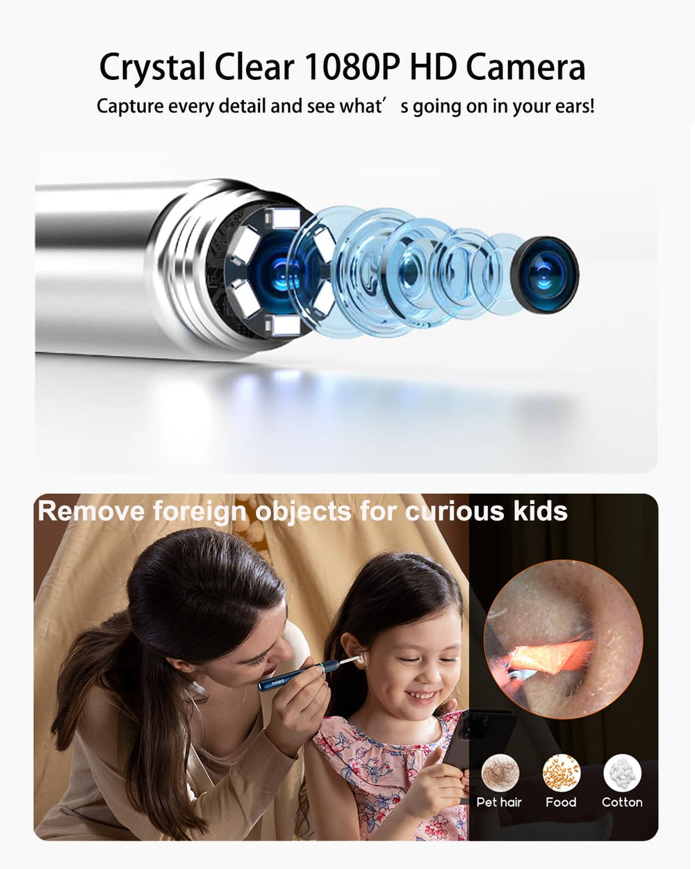 Bebird Pro Note5 three-color ear tips prevent cross contamination during use