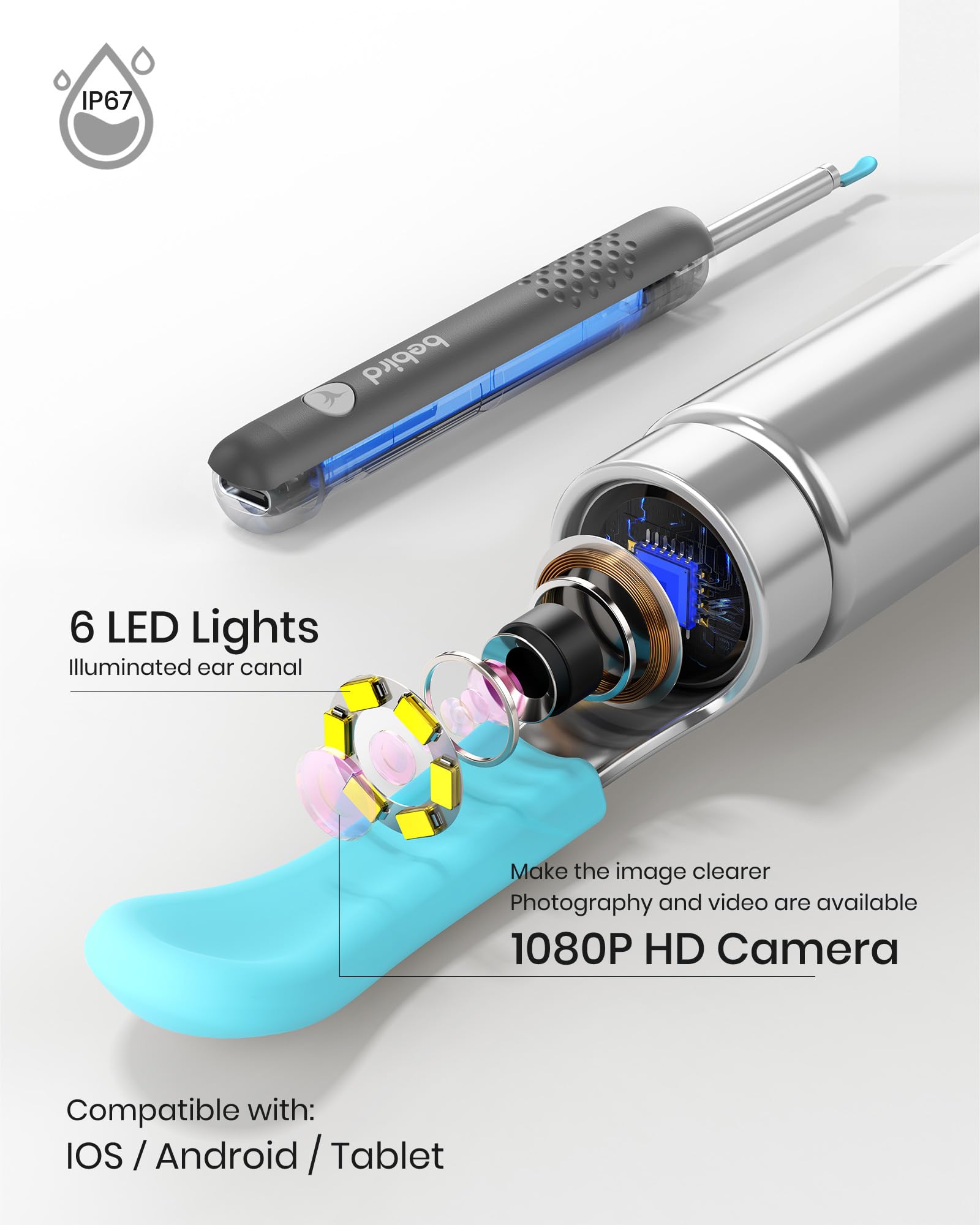 BEBIRD R1 replacement tips kit for flexible cleaning options