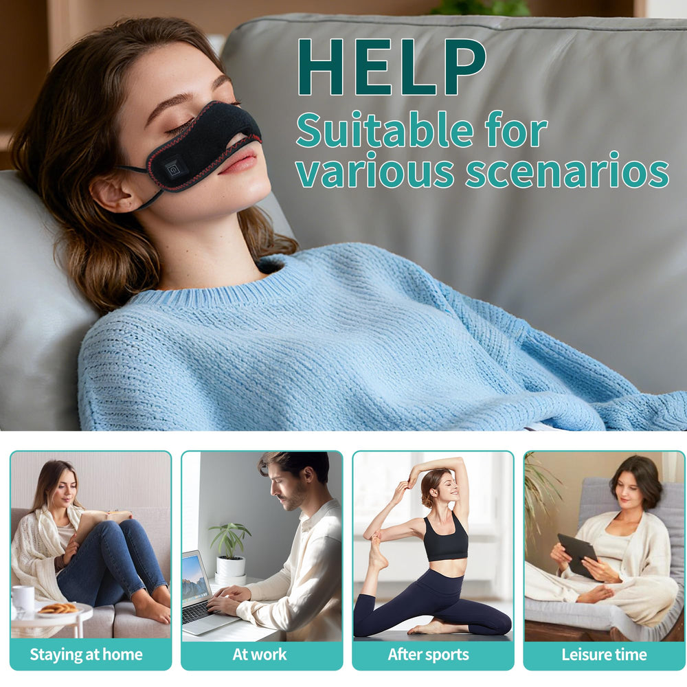 BEDHUM nose warmer with ergonomic bands for a secure, comfortable fit.