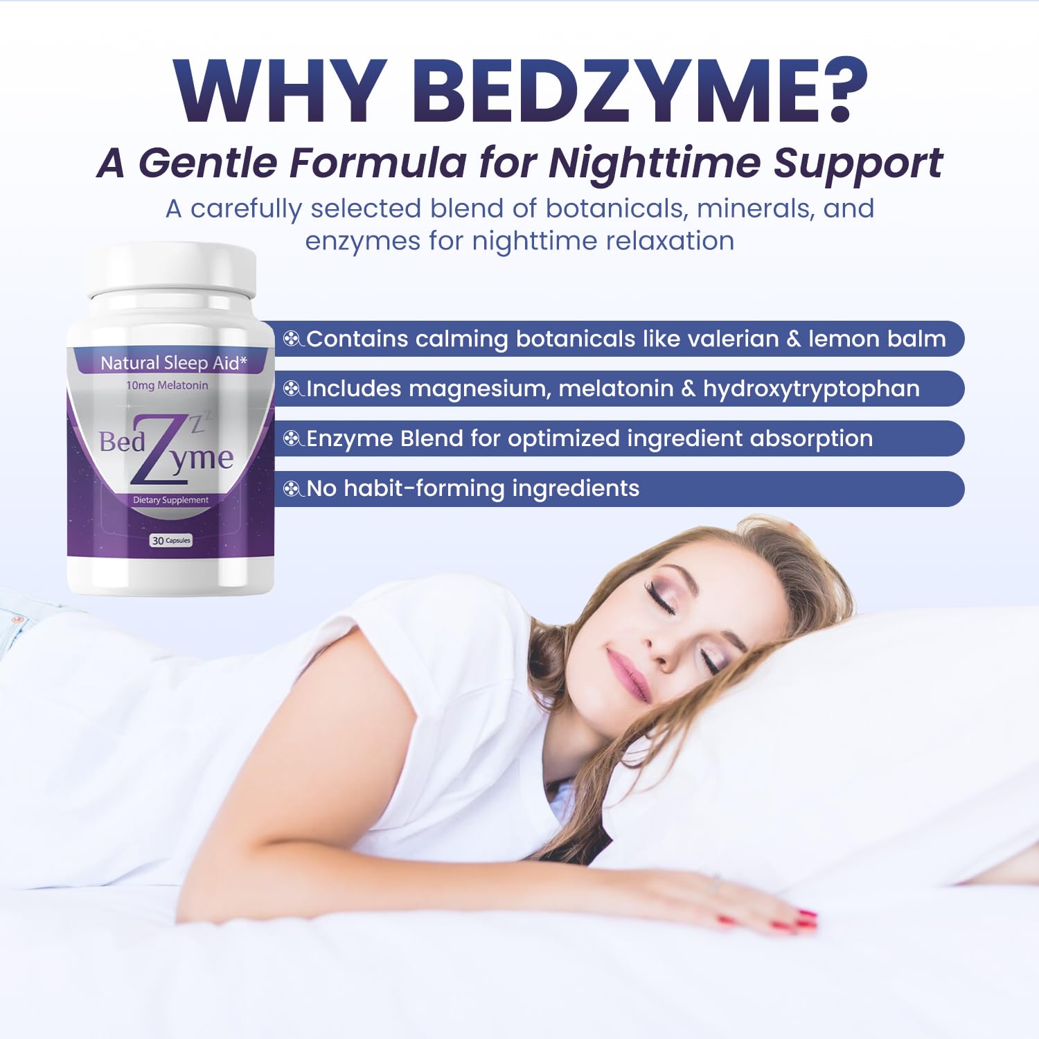 BedZyme Enzyme Delivery System close-up illustrating enhanced absorption