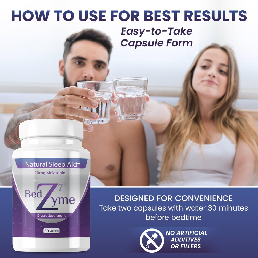 BedZyme valerian root extract feature supporting a calm wind-down