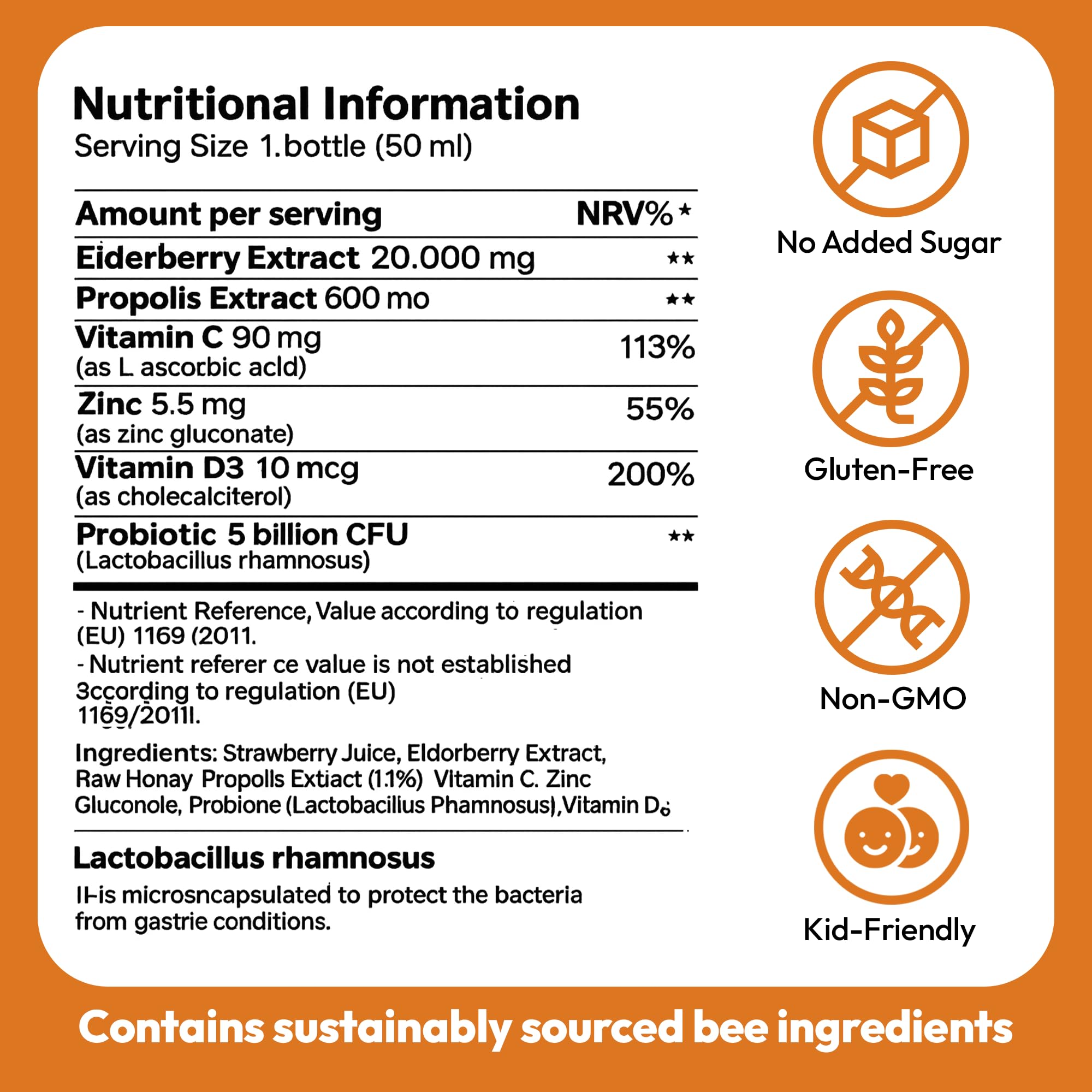 Bee & You Kids Propolis Immune Shot child-friendly packaging design