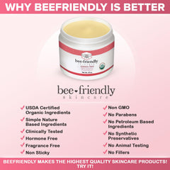 BeeFriendly Organic Vaginal Moisturizer contains olive oil and Vitamin E for nourishment.