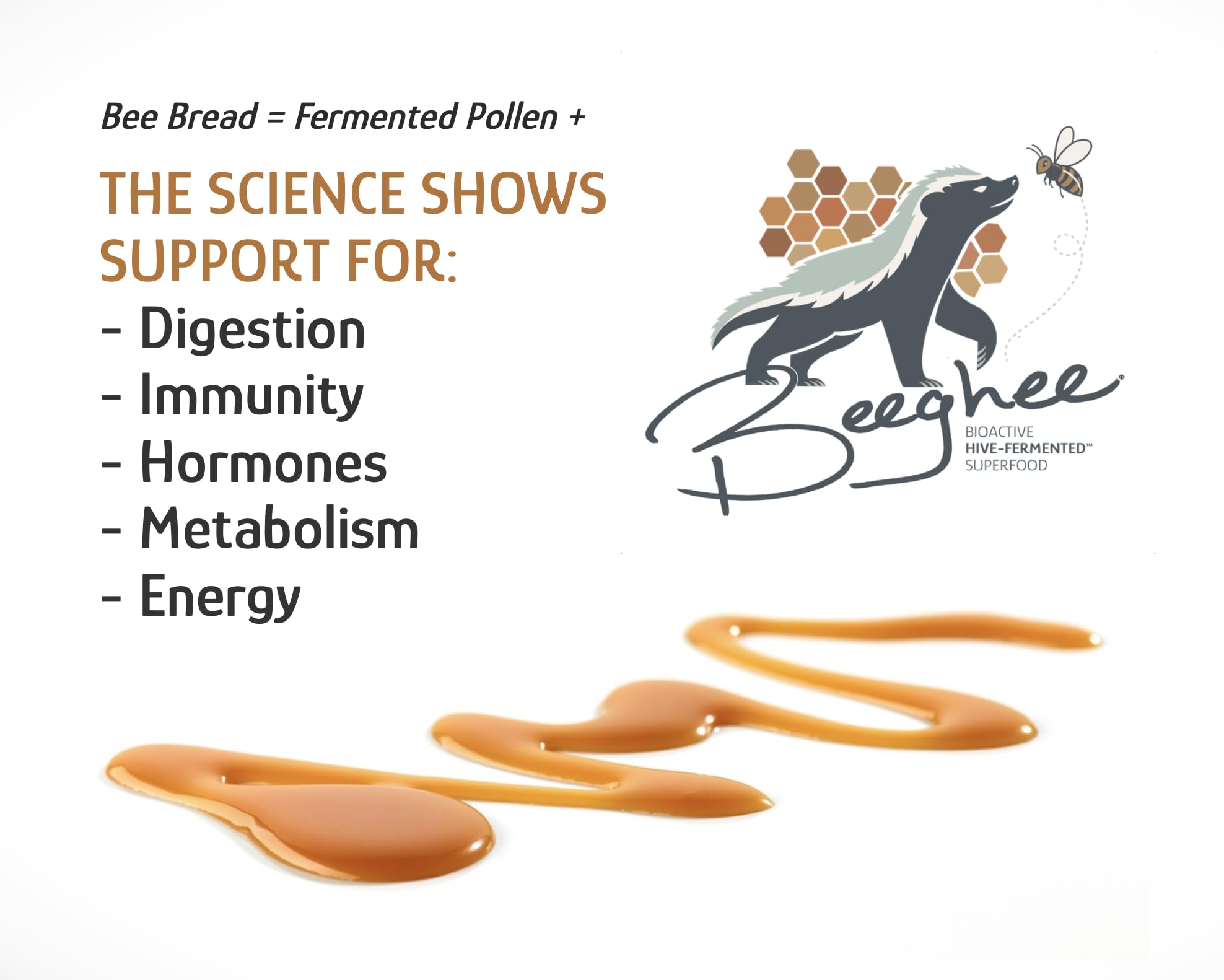 Beeghee hive fermentation process visualizes natural bee fermentation tradition