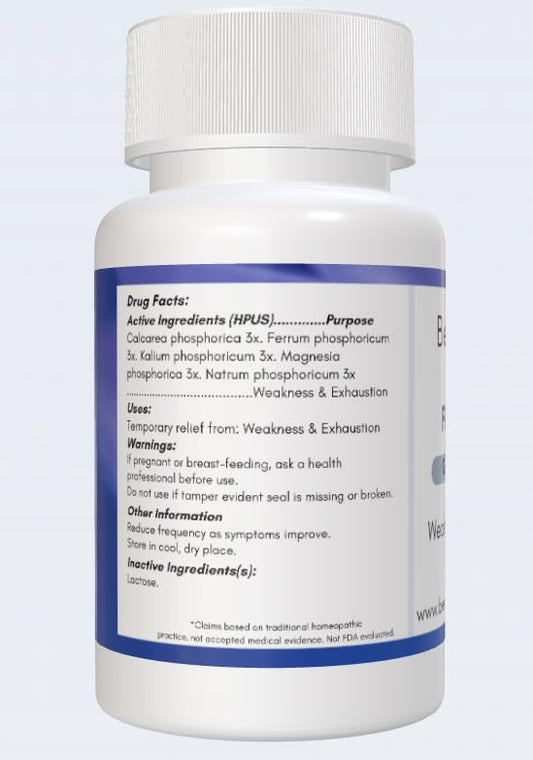 BeeHealthy Five PHOS tablets closeup for easy daily energy support