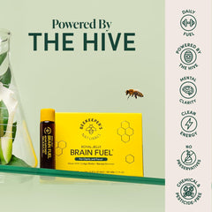 Beekeeper's Naturals B.LXR label highlights caffeine-free formula for steady energy.