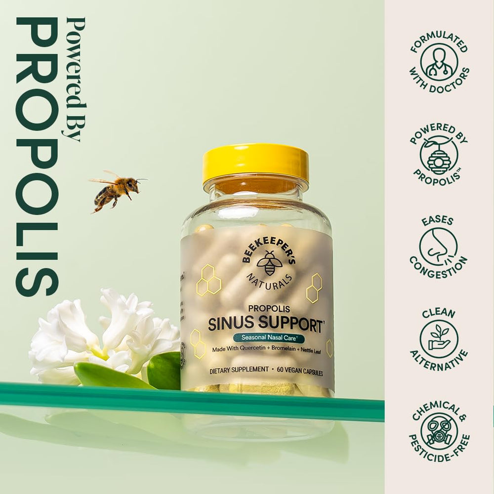 Beekeeper's Naturals quercetin and bromelain capsules for everyday support