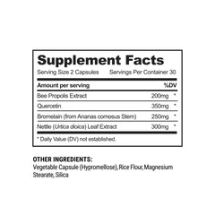 Beekeeper's Naturals vegan sinus support capsules suitable for adults