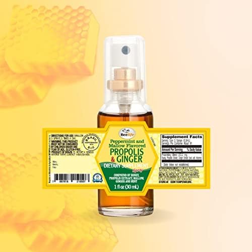 Beelife Propolis Throat Spray 90ml bottle ready for travel and home.