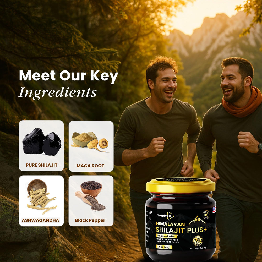 BeepWell Shilajit resin with Black Pepper to support absorption