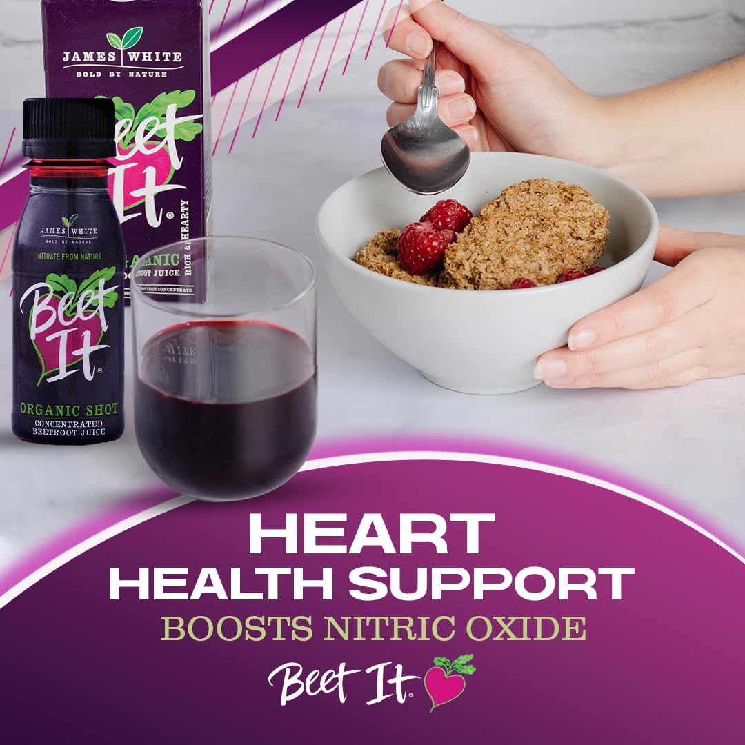 BEET IT Circulation shot ready-to-blend with a breakfast smoothie.