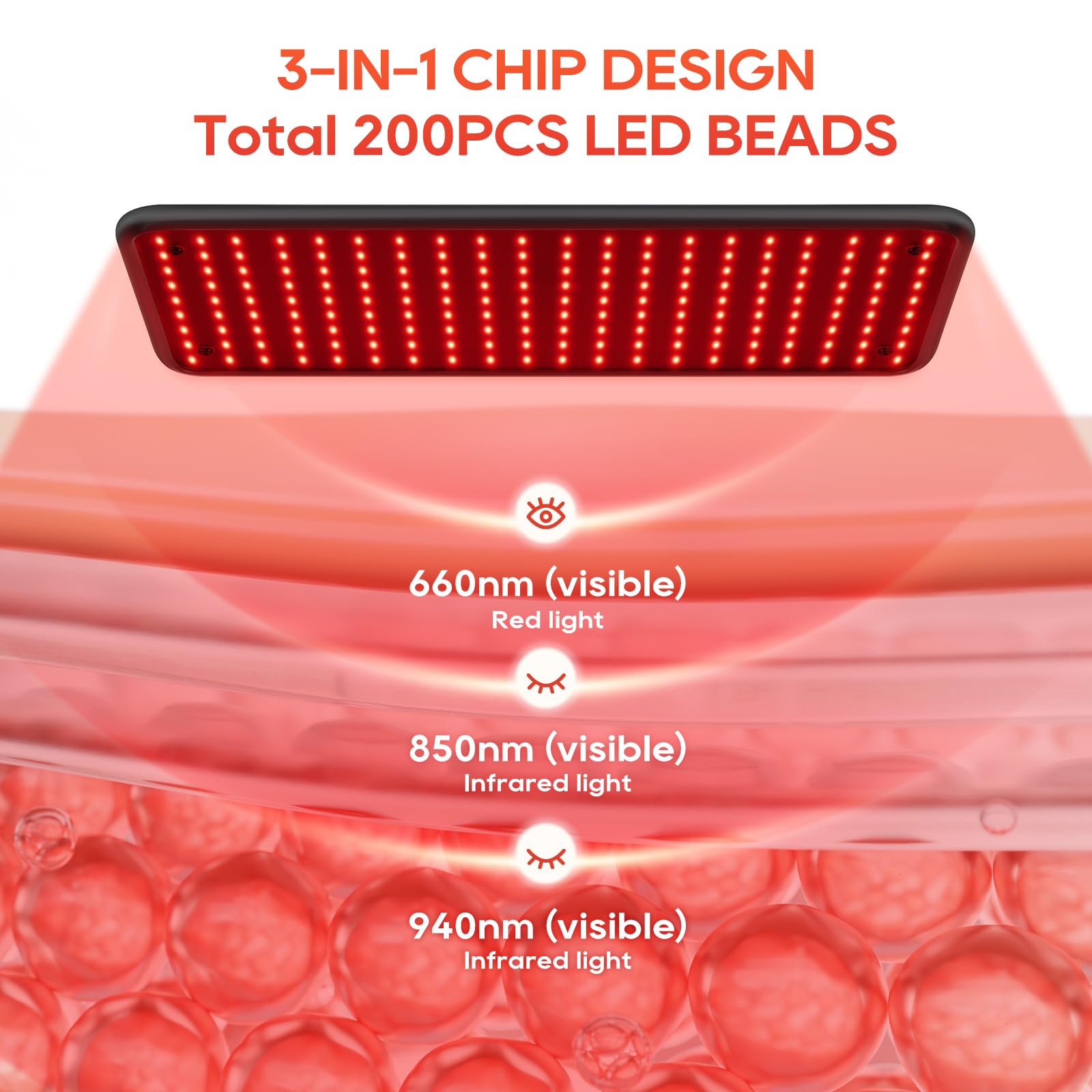 BEICHEN full-body red-light panel delivers surface and depth exposure.