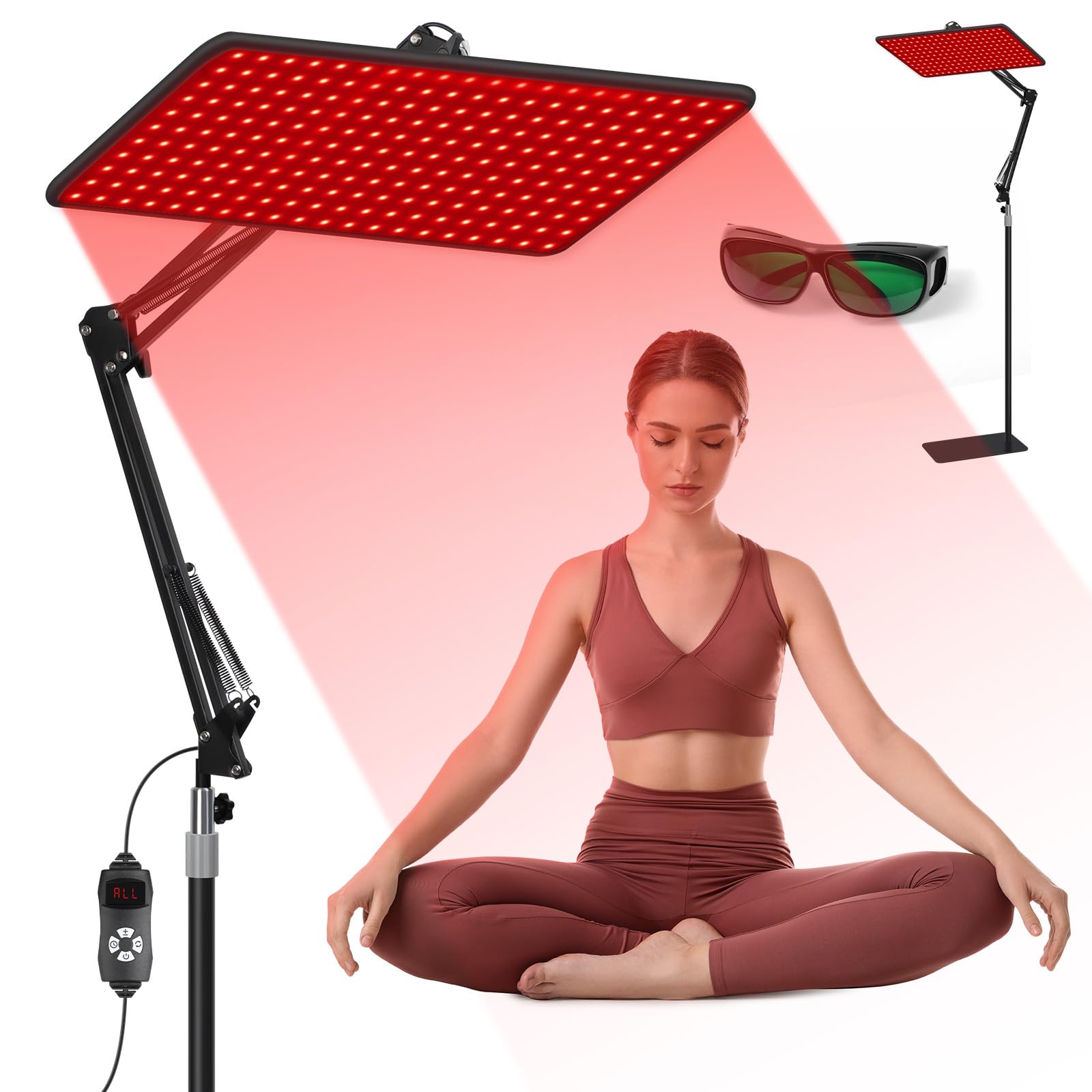 BEICHEN red light panel front view for at-home skincare sessions