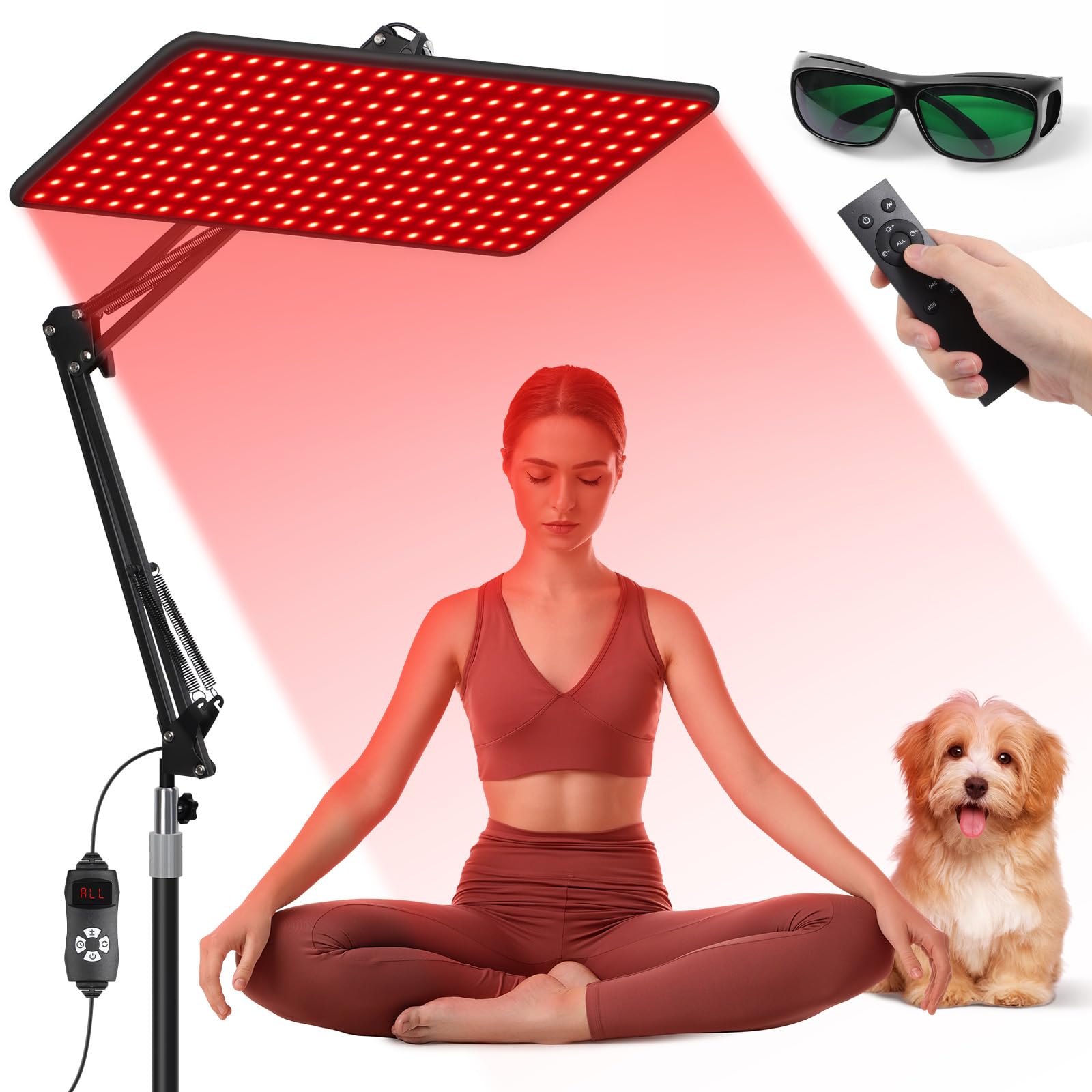 BEICHEN red light therapy panel front view for at-home body and face use.