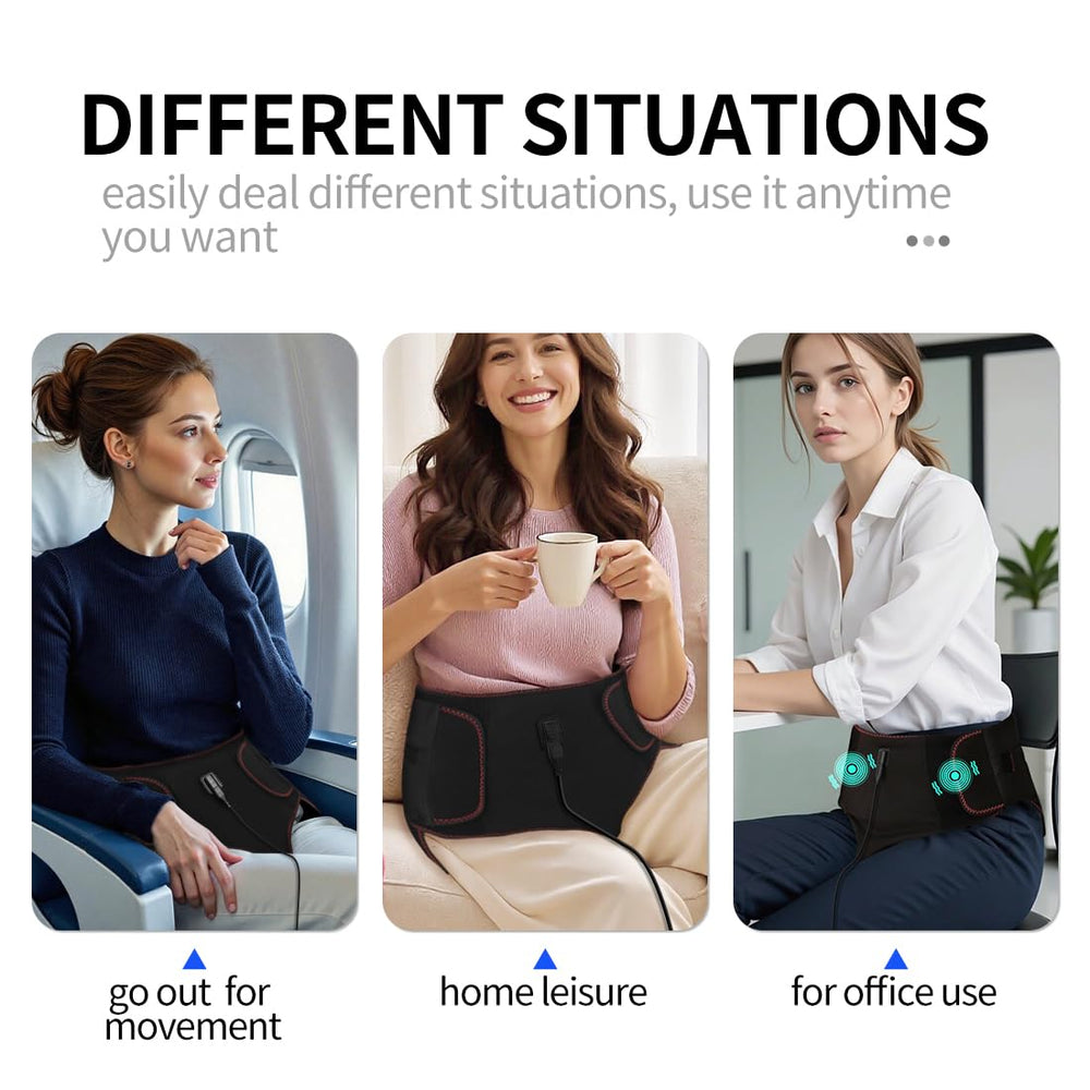 Beihaixiang portable heating pad offers 3-speed vibration.
