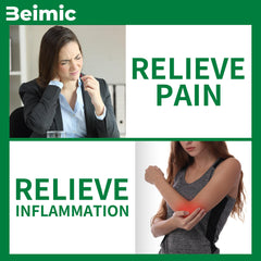 BEIMIC label close-up highlighting vegan and sugar-free notes
