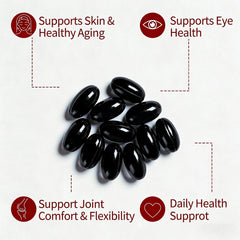 Belano's Astaxanthin packaging beside non-GMO vegan gluten-free icons.