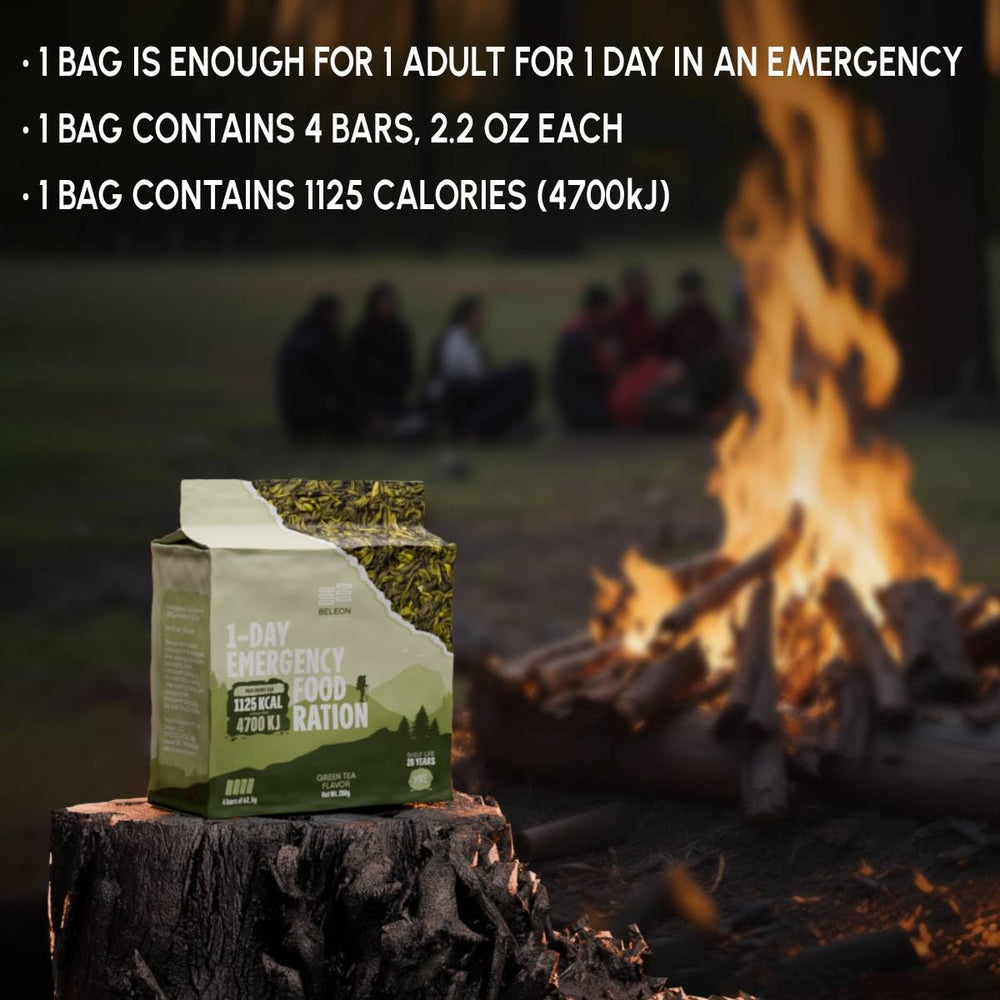 Beleon 20-year shelf-life pack ready for long-term storage and preparedness.