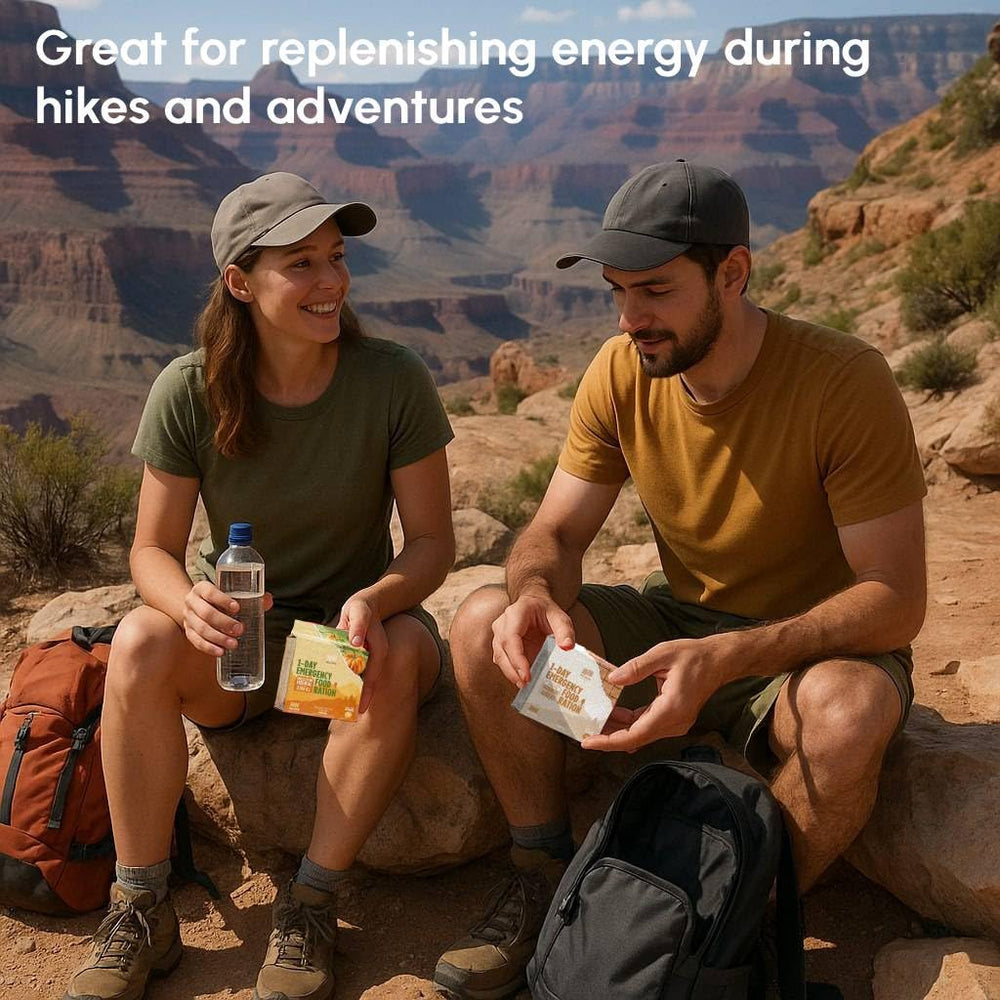 Beleon High-energy biscuits pack on a trail, ideal emergency snack