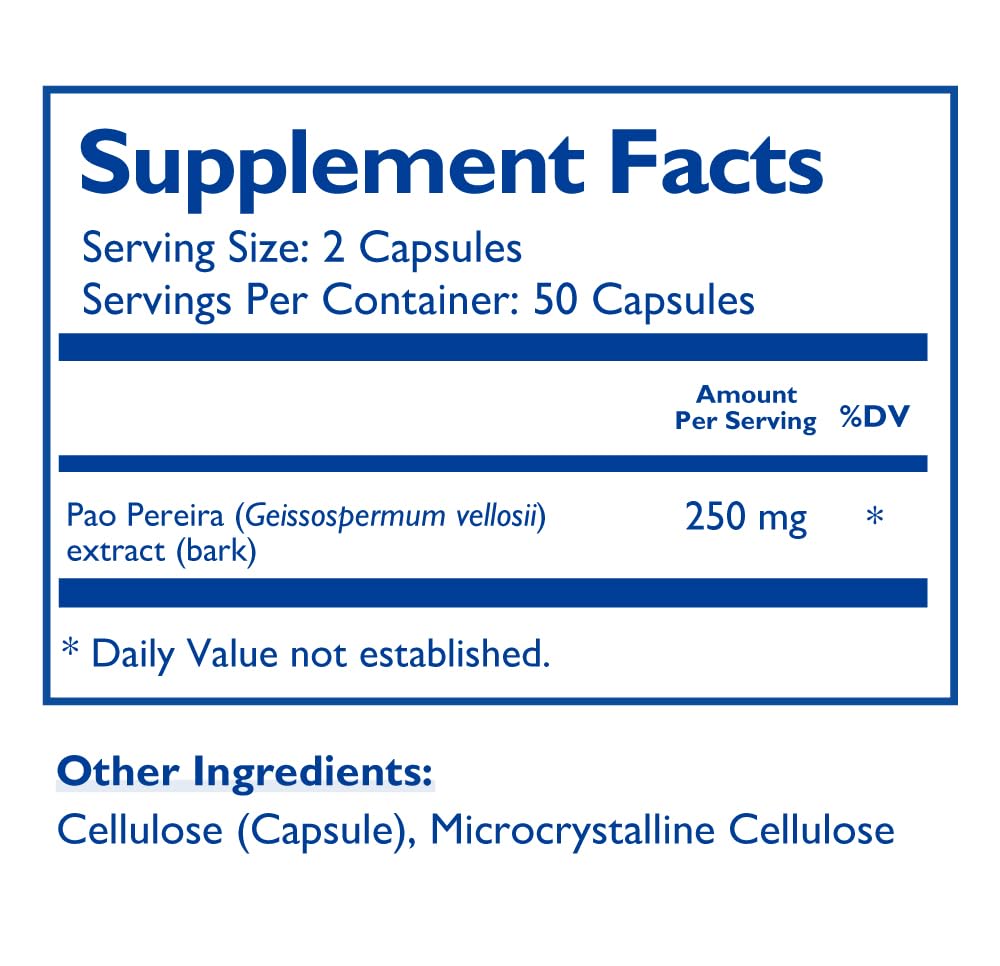 Closeup of Pao V capsules showing convenient daily form.