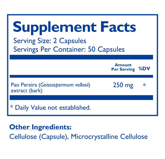Closeup of Pao V capsules showing convenient daily form.