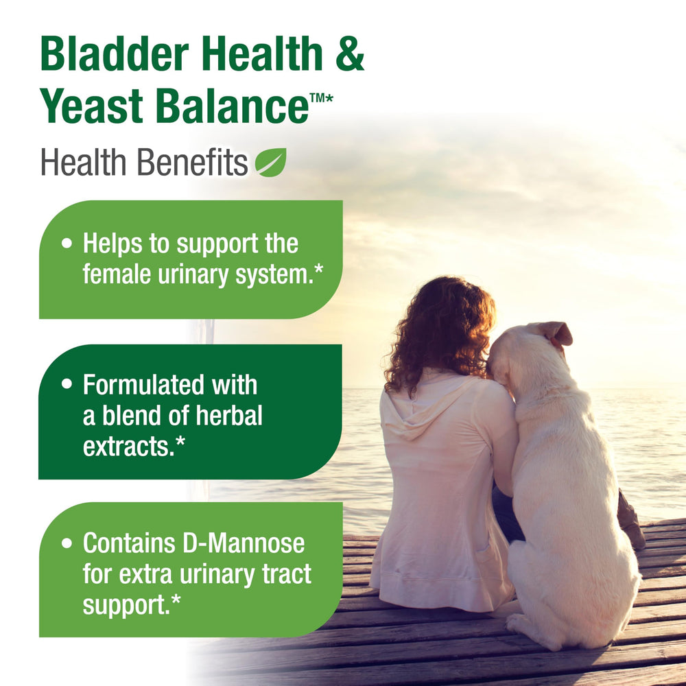 Bell Bladder Health & Yeast Balance label highlights natural ingredients.