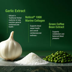 Garlic extract and celery seed extract in Bell formula for a natural wellness routine