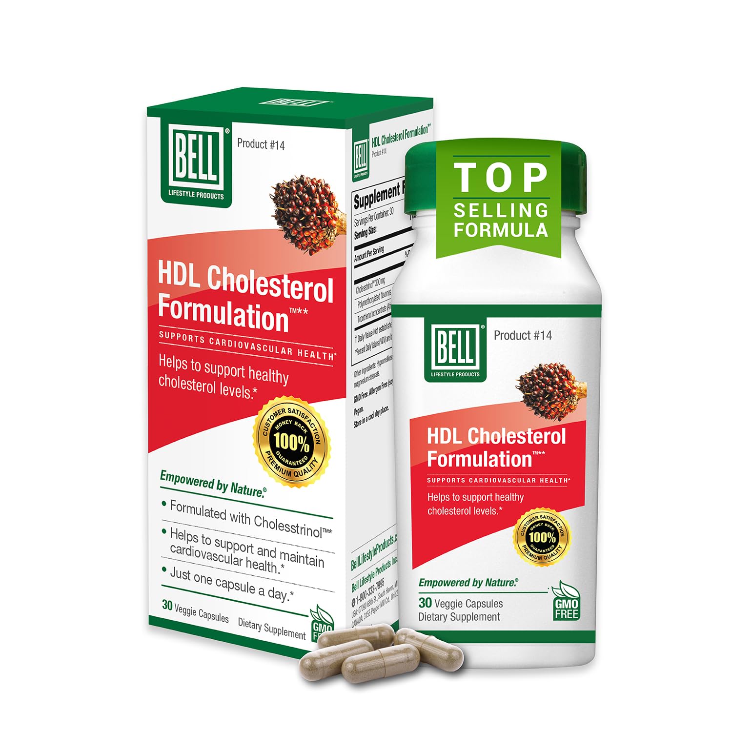 Bell HDL Cholesterol Formulation bottle shown for daily wellness support