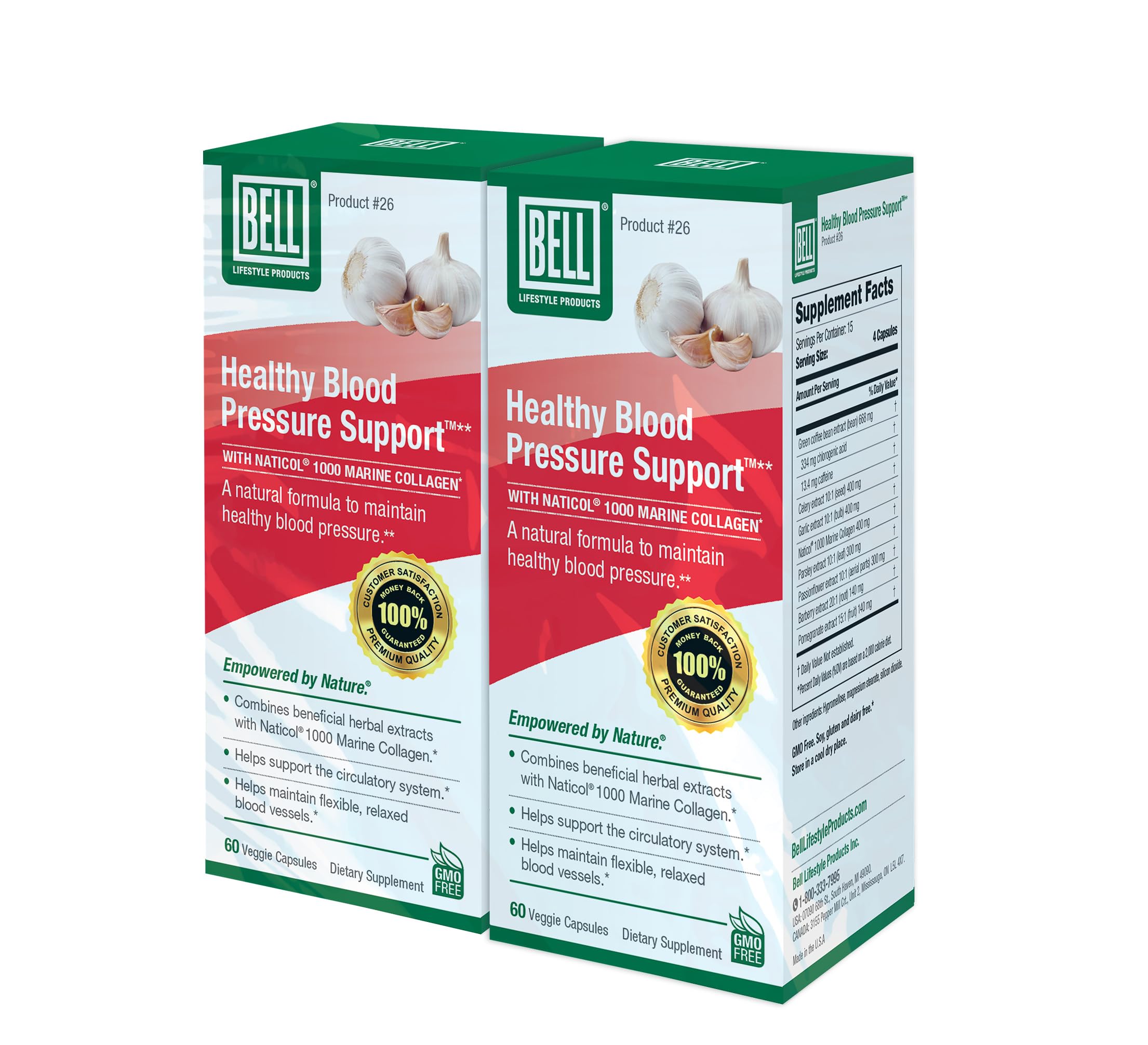 Bell Healthy Blood Pressure Support bottle for daily wellness routine.