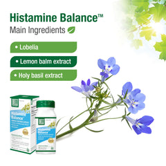 Bell Histamine Balance ingredients include lobelia lemon balm perilla and holy basil.