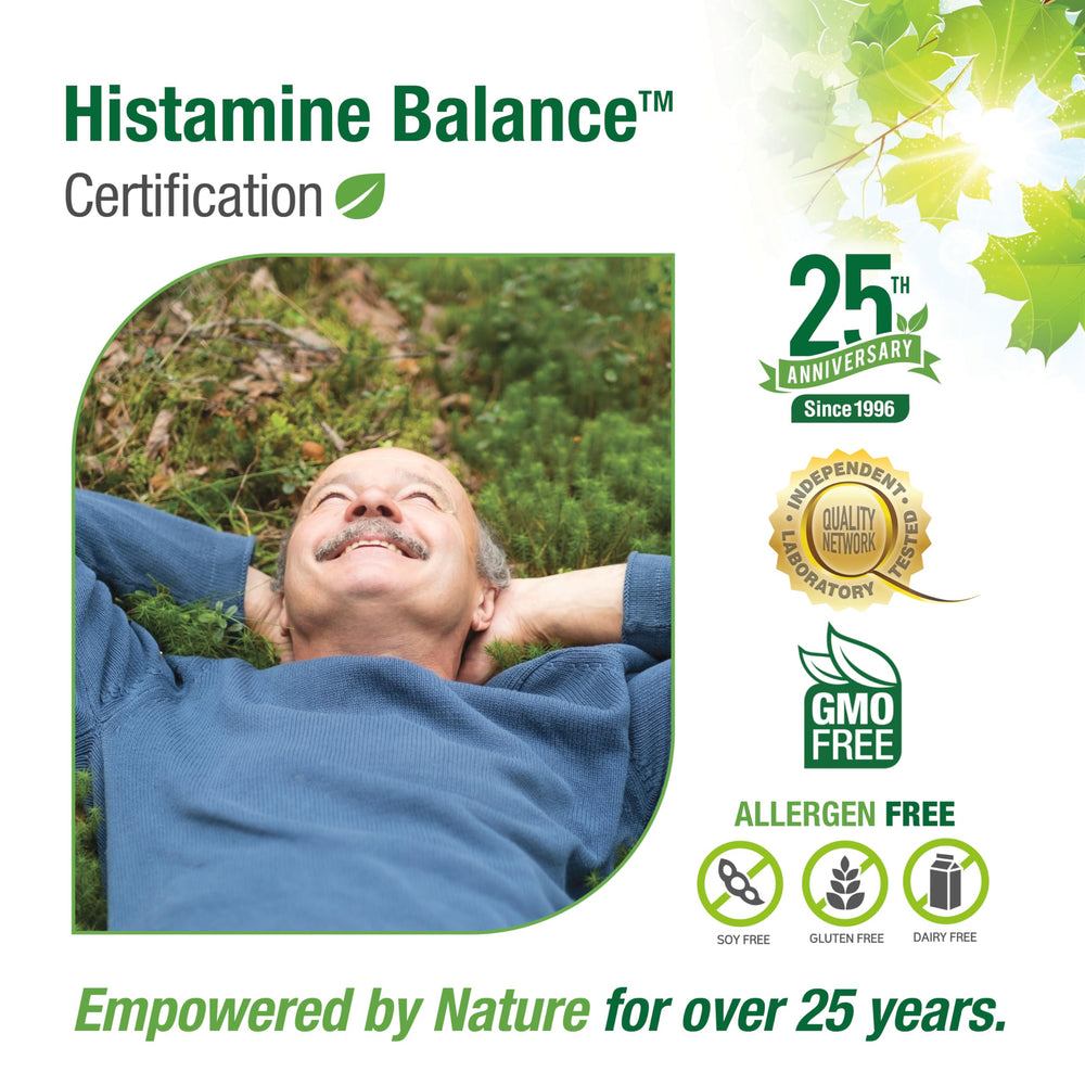 Bell Histamine Balance packaging showcases clean design and clear dosing.