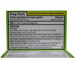 Bell Pharmaceuticals Jet-Asleep 6-pack packaging on shelf.