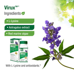 Bell Virux bottle pouring capsules for convenient daily regimen.