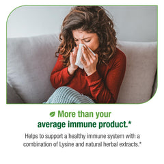 Bell Virux ingredients label highlighting lysine and botanicals.