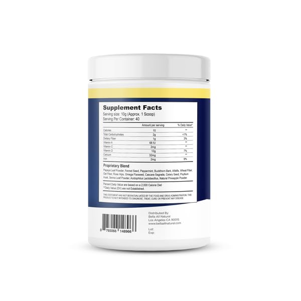 Bella All Natural Extreme Detox Pineapple Powder dissolved in water for a refreshing daily cleanse