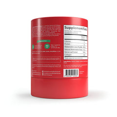 Bella All Natural Watermelon Collagen powder mixed in a glass of water