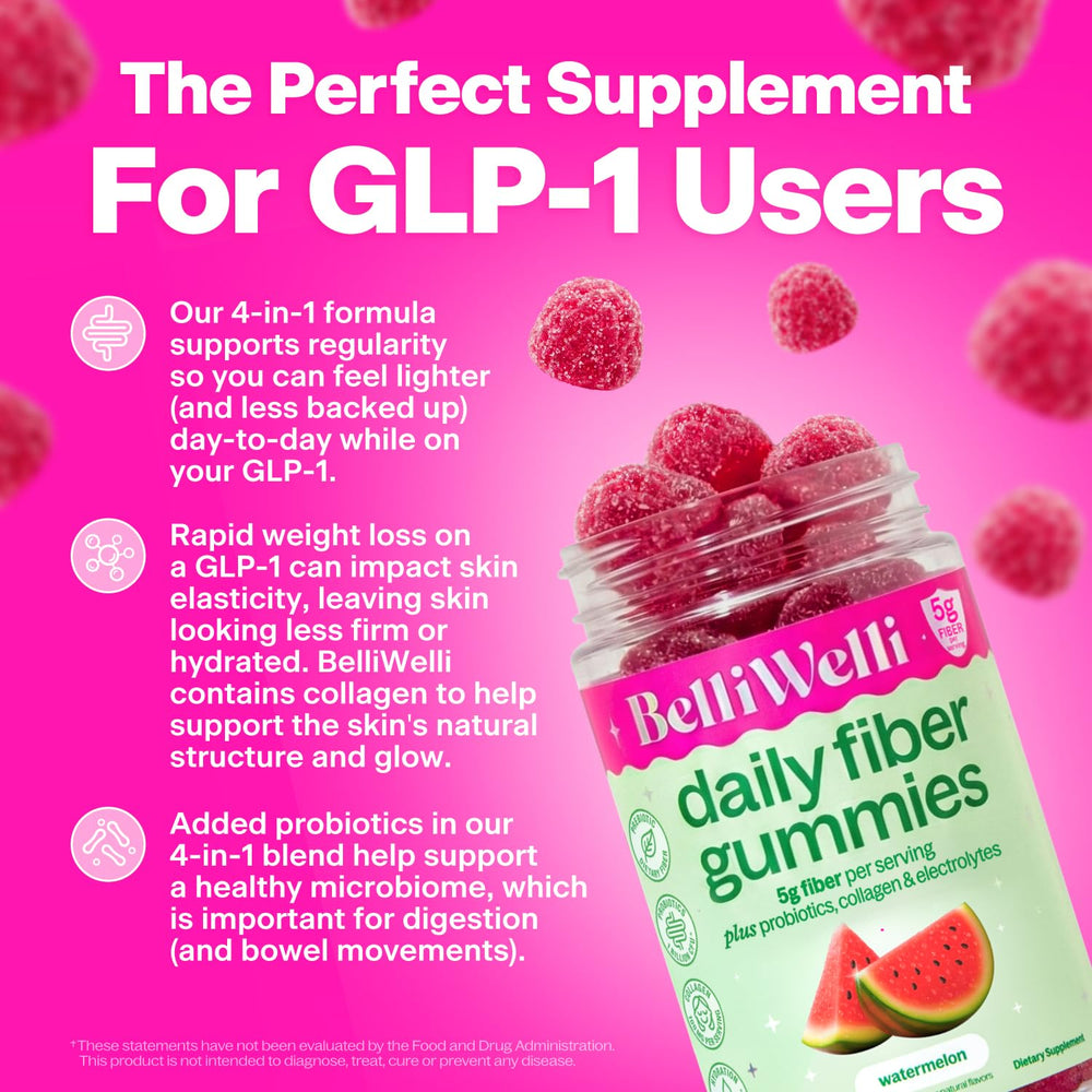 Belli Welli watermelon gummies label communicates flavor and benefits.